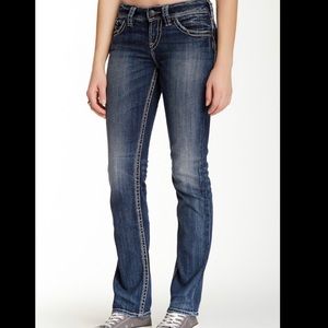 Silver Jeans Suki Straight Leg Jeans Size 26